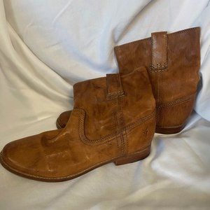 Frye Anna Short Boots Camel Size 6.5